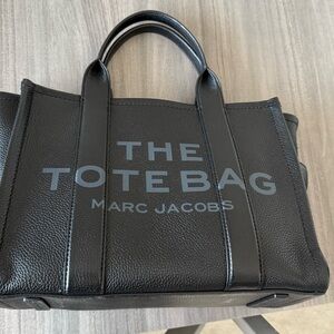 Marc Jacobs Black Leather Tote Bag Medium